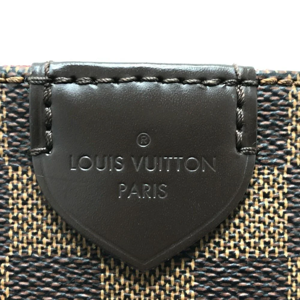 LOUIS VUITTON Authentic Black Damier Canvas Shoulder Bag